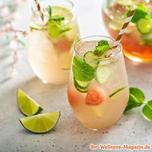Alkoholfreie Melonen-Gurken-Bowle