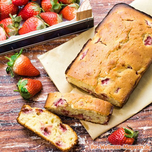 Low-Carb-Joghurtkuchen mit Erdbeeren