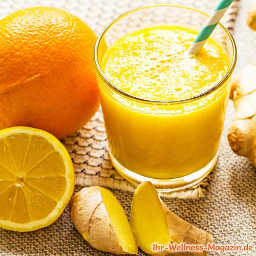 Orangen-Ingwer-Smoothie - gesundes Rezept zum Abnehmen