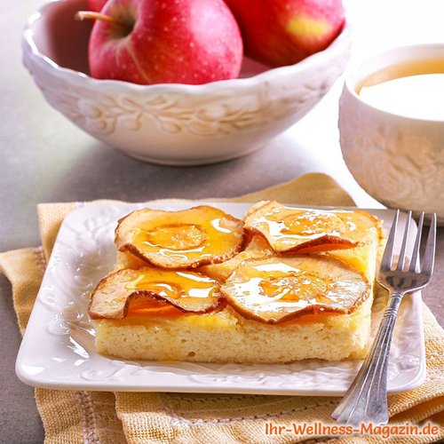 Low Carb Apfel-Quarkkuchen ohne Boden