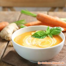 Karottensuppe mit Ingwer und Koksmilch