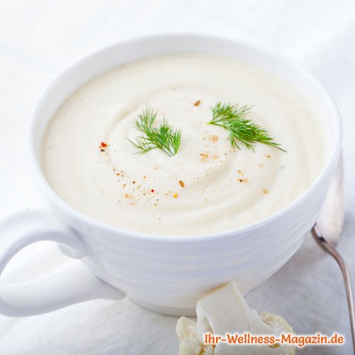 Schnelle Low-Carb-Blumenkohlsuppe