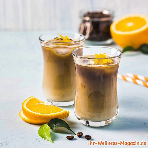 Eiskaffee mit Orange selber machen