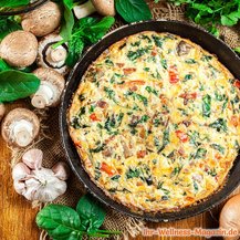 Pilz-Spinat-Frittata 