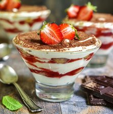 Low Carb Erdbeer-Tiramisu