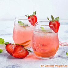 Erdbeer-Eistee selber machen
