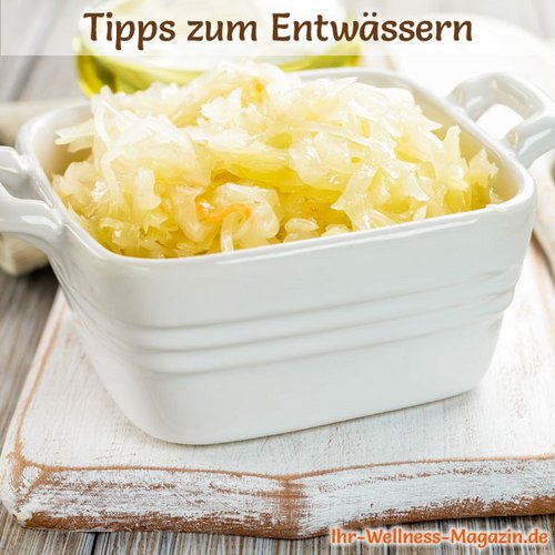 Entwässern mit Sauerkraut