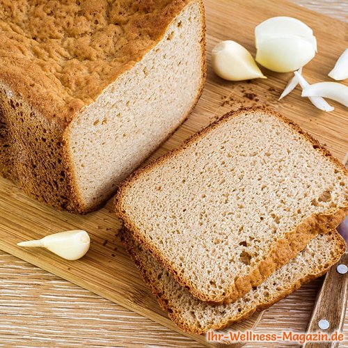 Eiweiß-Zwiebelbrot mit Knoblauch