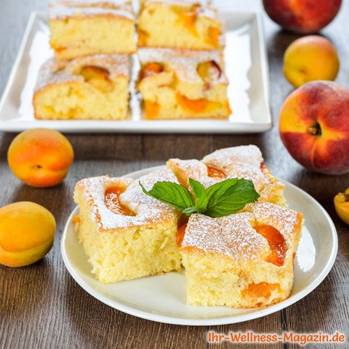 Versunkener Low Carb Aprikosenkuchen