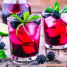 Brombeer-Limetten-Limonade