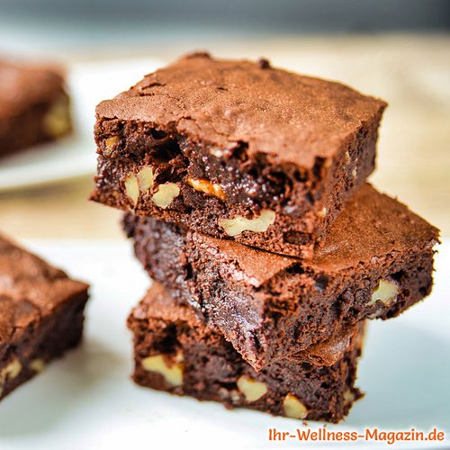 Saftige Low Carb Schoko-Nuss-Brownies