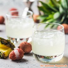 Ananas-Litschi-Limonade