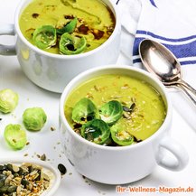 Schnelle Low Carb Rosenkohlcremesuppe