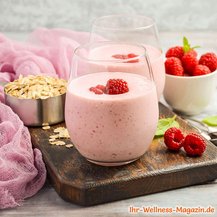 Cremiger Himbeer-Eiweißshake 