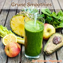 Grüner Smoothie mit Ananas