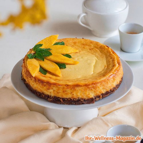 Low Carb Mango-Quarkkuchen 