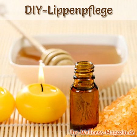 Lippenpflege selber machen - Lippenpflege Rezept: Honig Lippenbalsam