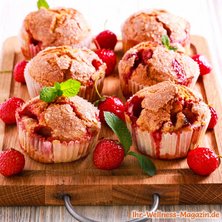 Saftige Low Carb Erdbeer-Kokos-Muffins