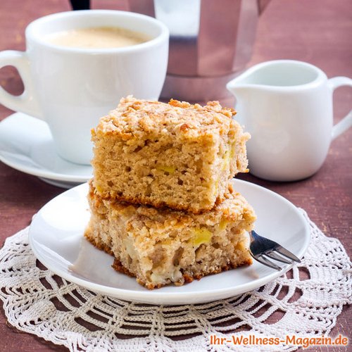 Low-Carb-Apfelkuchen mit Streusel