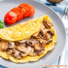 Low Carb Omelett mit Champignons