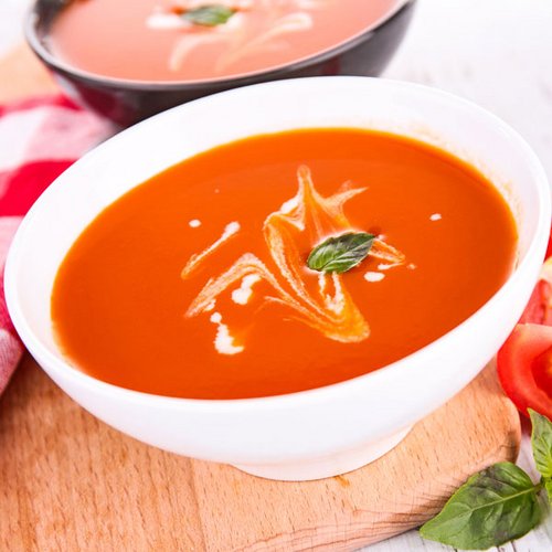 Cremige, schnelle Low Carb Tomatensuppe