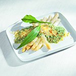 zu einfache Kochrezepte - Mit Bärlauch überbackener Spargel