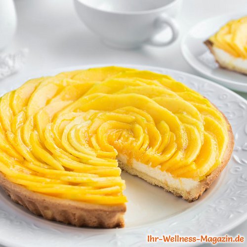 Low-Carb-Mangokuchen mit Quark