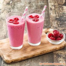 Cremiger Himbeer-Quark-Eiweißshake