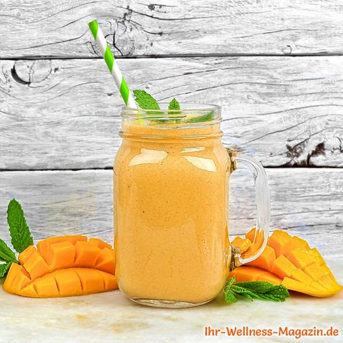 Mango-Proteinshake mit Quark 