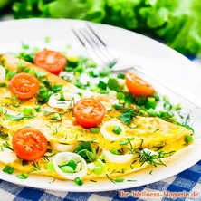Low-Carb-Omelett mit frischen Kräutern