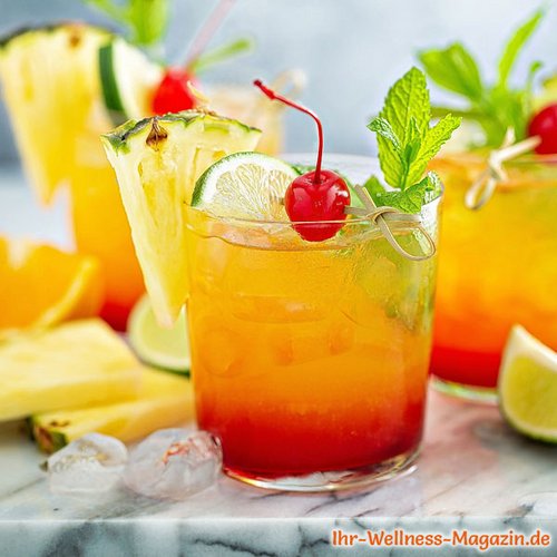 Virgin Sunrise - alkoholfreies Cocktail-Rezept