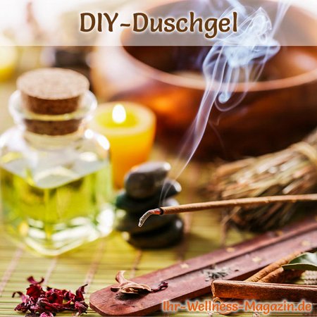 Duschgel selber machen - Duschgel Rezept für ein Sandelholz Duschgel