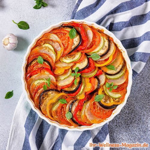 Ratatouille-Auflauf mit Hackfleisch