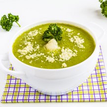 Cremige Low Carb Brokkoli-Blumenkohl-Suppe