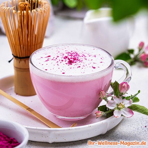 Rosa Himbeer Latte