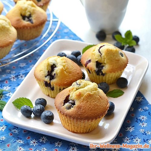 Low Carb Blaubeer-Joghurt-Muffins