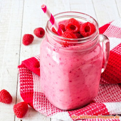 Low Carb Himbeer-Quark-Eiweißshake