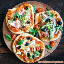 Mini Low-Carb-Pizzen