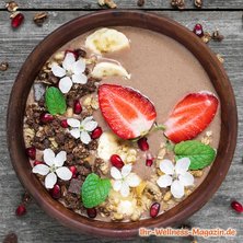 Schoko-Protein-Frühstücksbowl