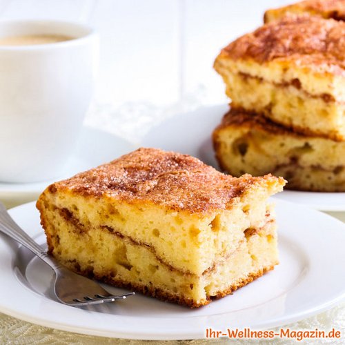 Einfacher Low Carb Vanille-Zimt-Kuchen