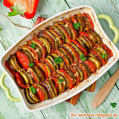 Low Carb Ratatouille-Auflauf