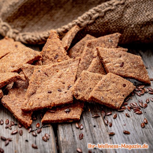 Leinsamen-Roggen-Cracker