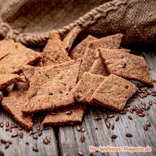 Leinsamen-Roggen-Cracker