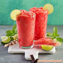 Wassermelonen-Limetten-Slushie selber machen