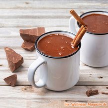 Heiße Schokolade mit Schoko-Minz-Likör