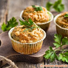 Protein-Muffins mit Zucchini und Käse