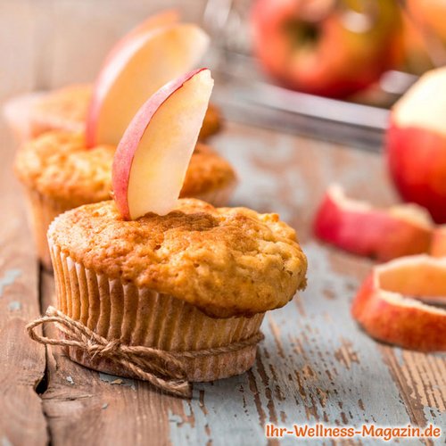 Schnelle, einfache Low Carb Apfel-Zimt-Muffins