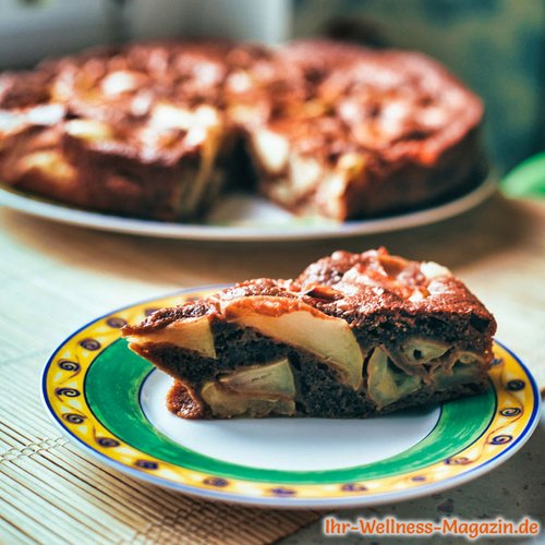 Low-Carb-Schokokuchen mit Apfel 