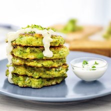 Low Carb Brokkoli-Pancakes mit Quark