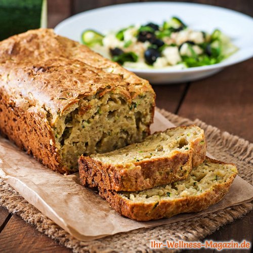 Low Carb Zucchinibrot mit Kräutern